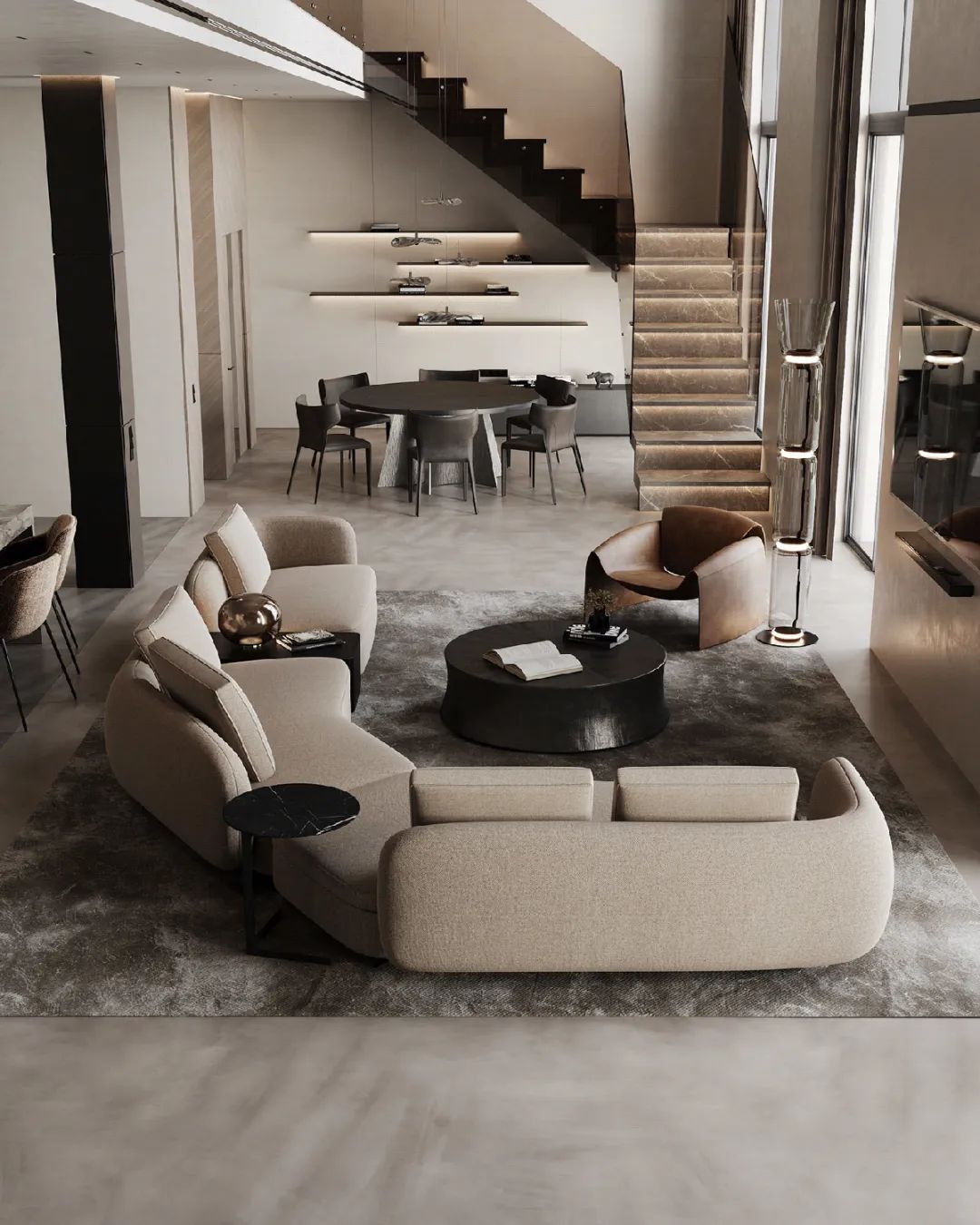 奶咖色+高級(jí)灰丨不落俗的質(zhì)感